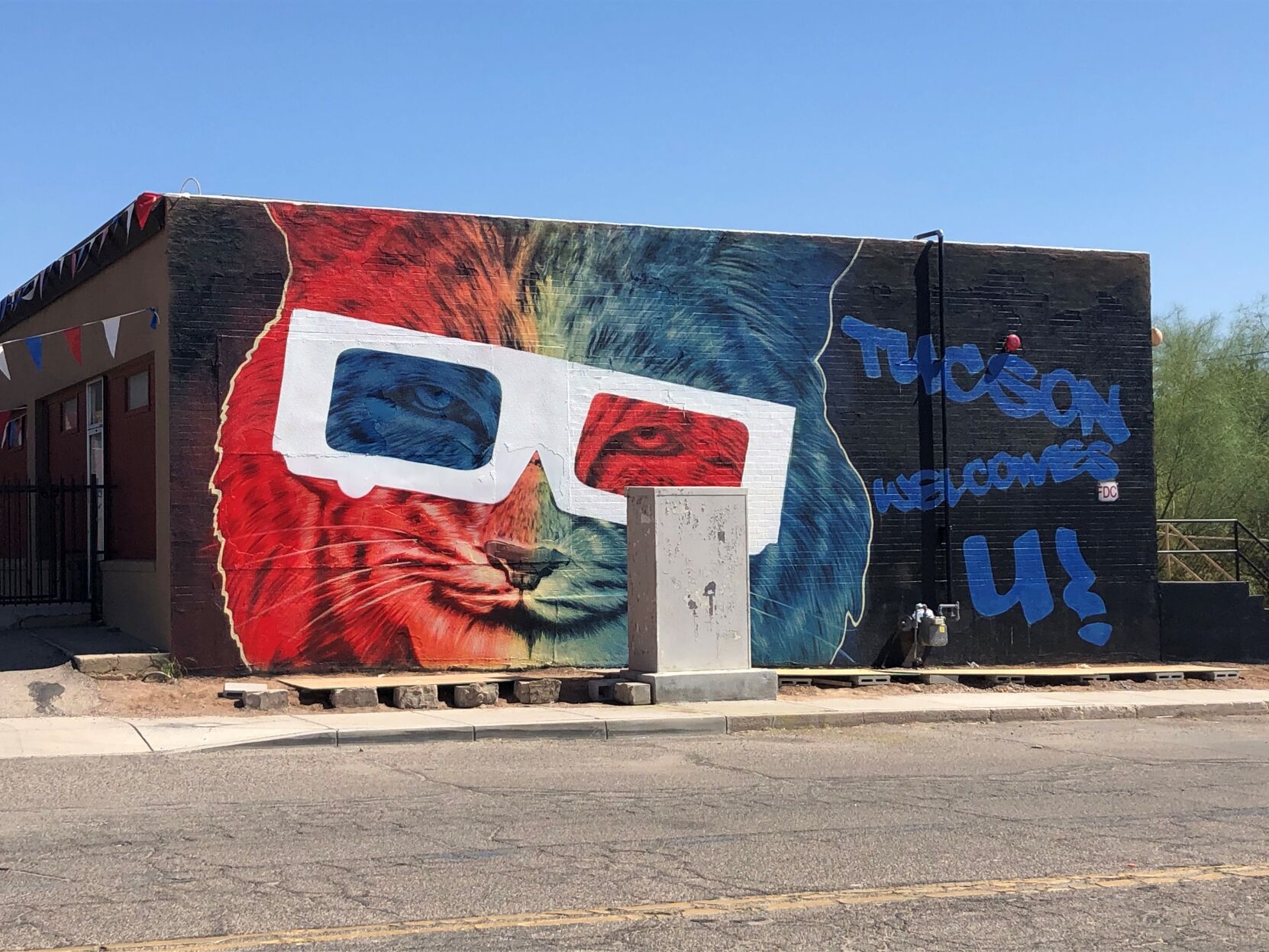 Ignacio Garcia Wildcat mural